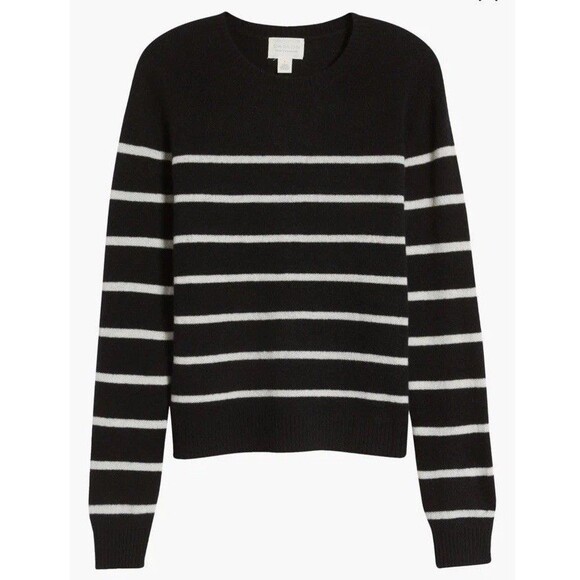 Caslon 100% Cashmere Crewneck Sweater Size L NWT - Picture 1 of 10